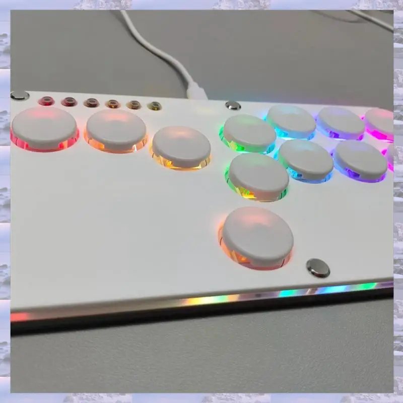 N75R-Flatbox Hitbox Arcade juego de lucha codificador controlador Xinput/entrada Mini consola Hitbox para NS/PS3/PS4