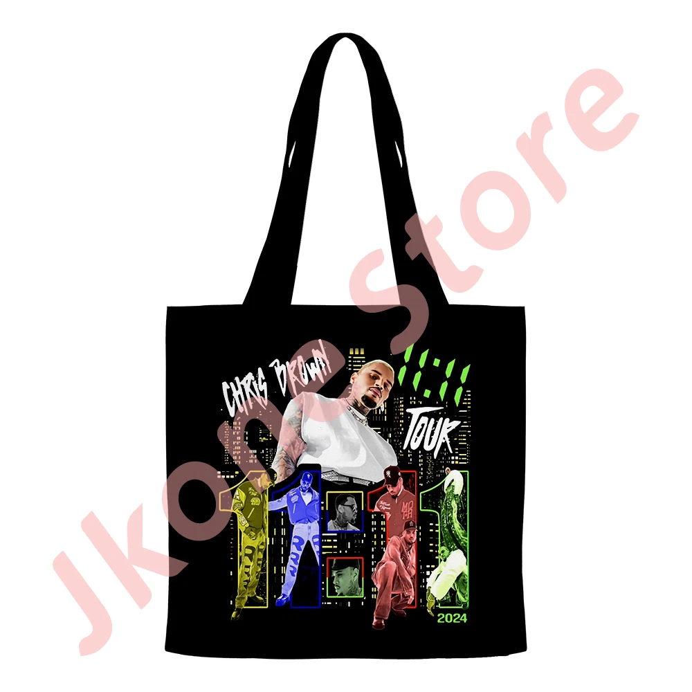 Chris Brown 11:11 Tour Merch Shoulder Bags Women Men Fashion Funny Casual Streetwear Backpacks