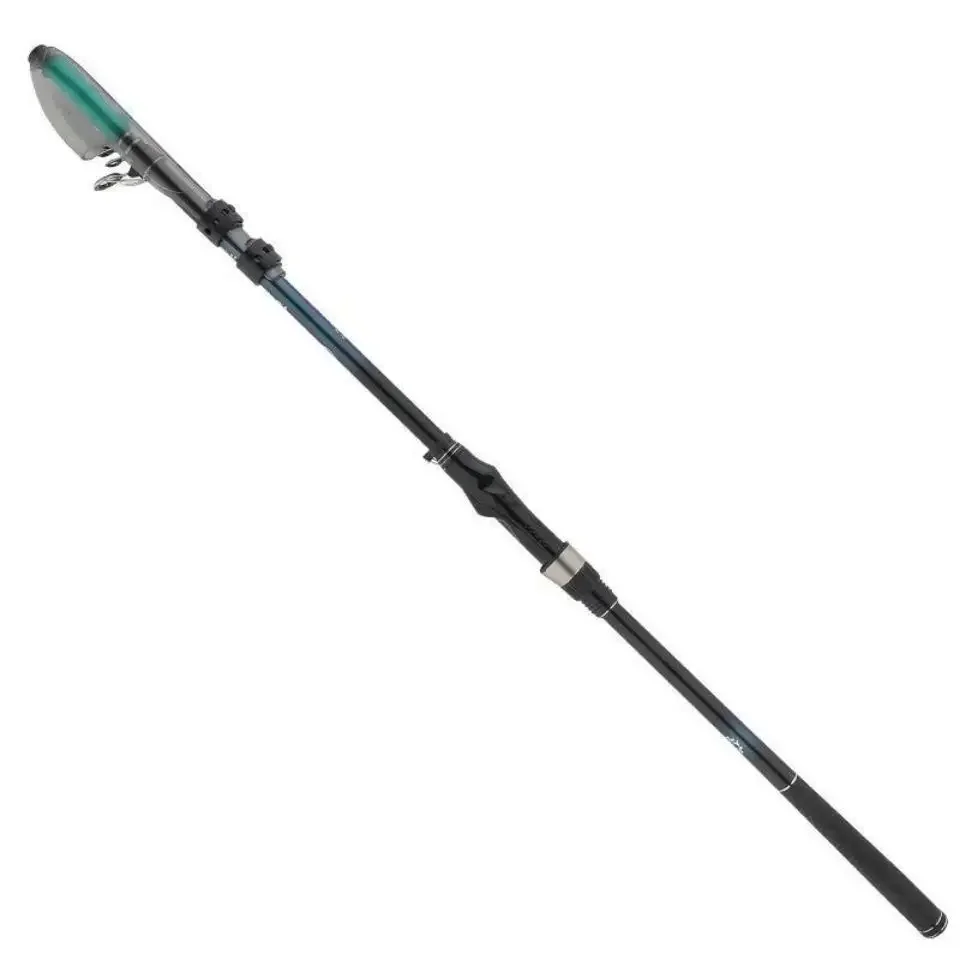 2.4M 2.7M 3.0M 3.3M 3.6M 4.5M 5.4M Telescopic Fishing Rod Carbon Fiber Big Guide Ring Rock Fishing Pole Spinning Sea Fishing Rod