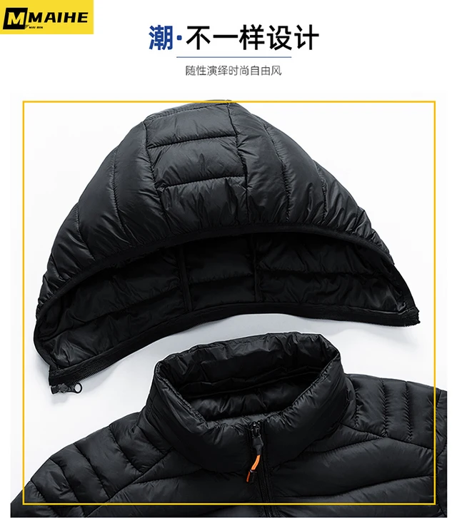 Men\'s new autumn and winter warm waterproof parka coat Men\'s hooded casual coat Detachable hat coat Parka for men plus size 8XL