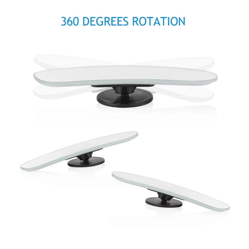  Elimination Mirror For Vehicles Frameless Design 360 Rotation Adjustable Glass