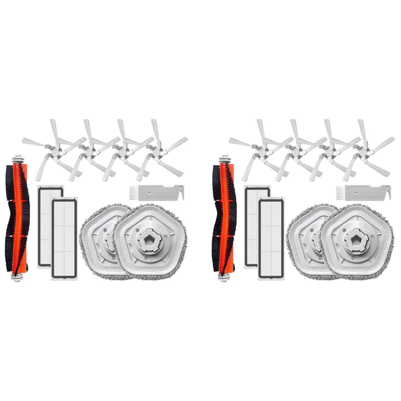 

B25B 2 комплекта для пылесоса Dreame Bot W10 W10pro, основная боковая щетка, HEPA-фильтр, запасные части для швабры