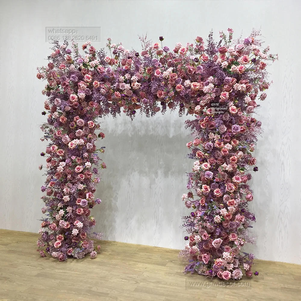 Artificial Flower Arch Flower Round Wedding Arch Flower Arch Stage Backdrop Arrangement Wedding Decoration Hot Sale