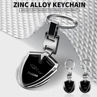 Car Metal Aluminum Badge Key Ring Key Chain Car Goods Accessories For Jaguar XF 250 X Type F Pace Xj X351 Xe S-Type Android XFR