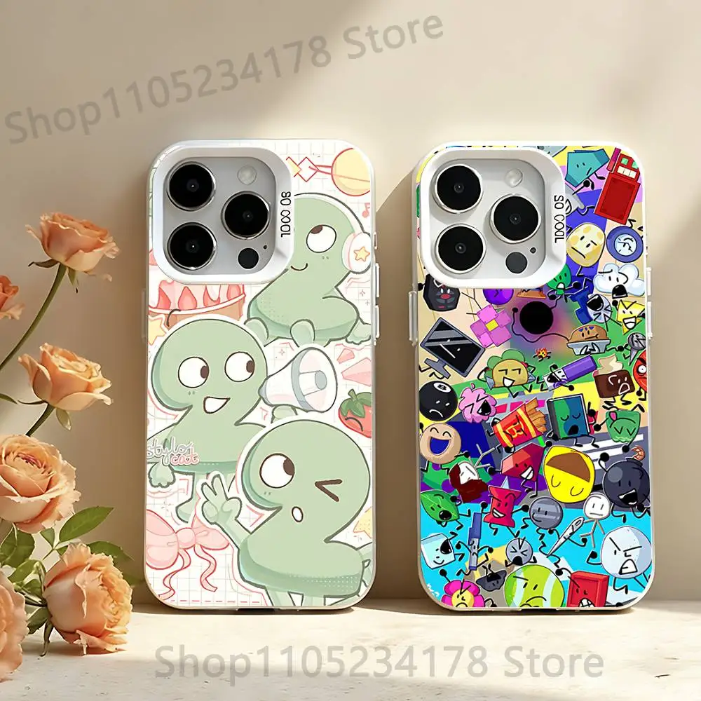 

Bfdi Battle For Dream Island Phone Case For iPhone 17,16,15,14,13,12,11,Pro,Max,Plus,SE,Air,Mini Anti Fall White Bumper