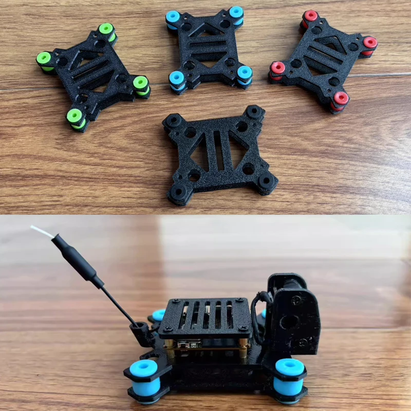 

1 комплект Cinewhoop FPV Drone, амортизирующий крепежный кронштейн для подвеса, совместимый с воздушным блоком DJI O4 для BetaFPV Pavo20 Pro
