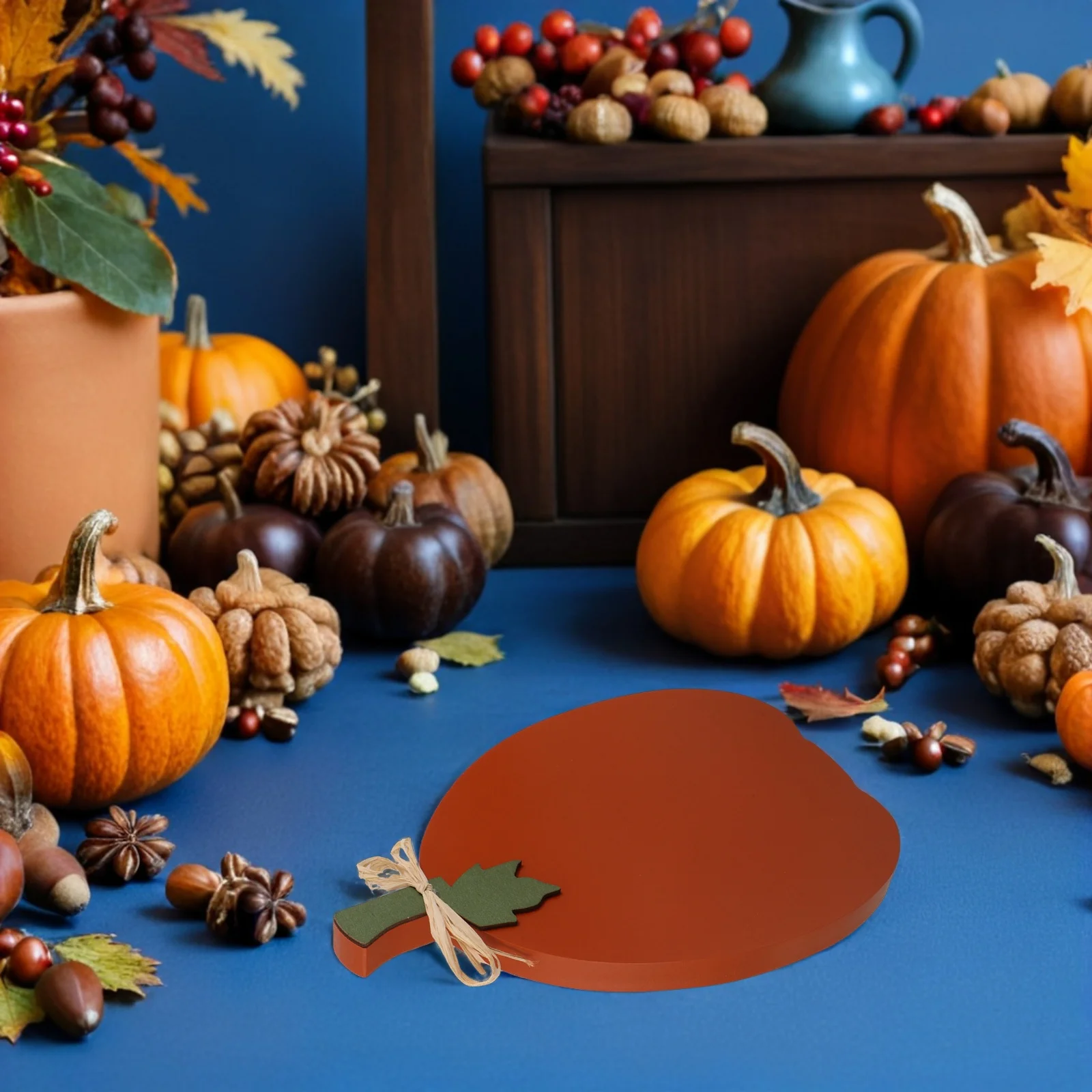 

Fall Pumpkin Wooden Signs Vintage Farmhouse Decor Thanksgiving Table Centerpiece Rustic Tiered Tray Autumn Home Kitchen