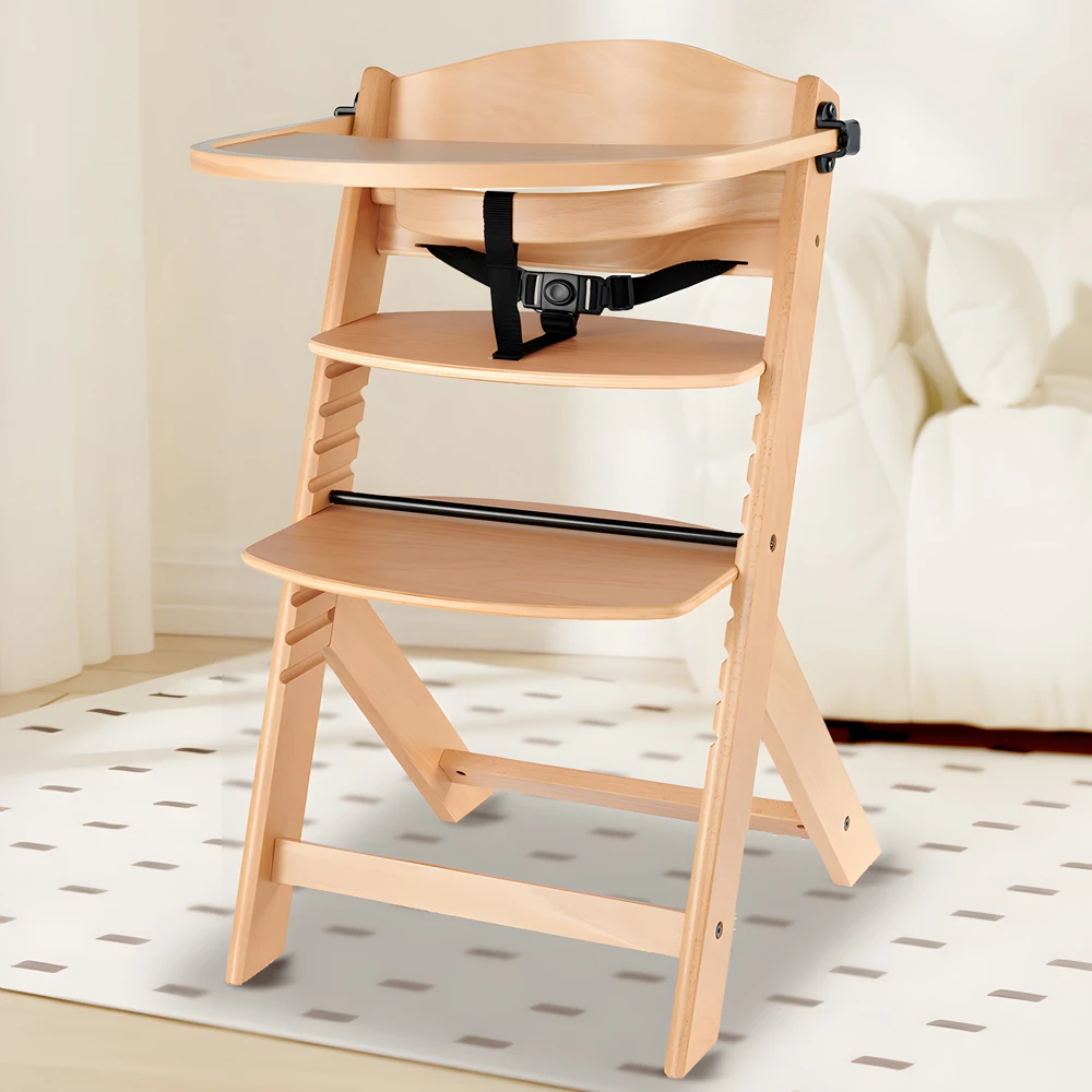 Portable detachable and adjustable height wooden children\'s support board for baby dining chairs children\'s dining table chairs