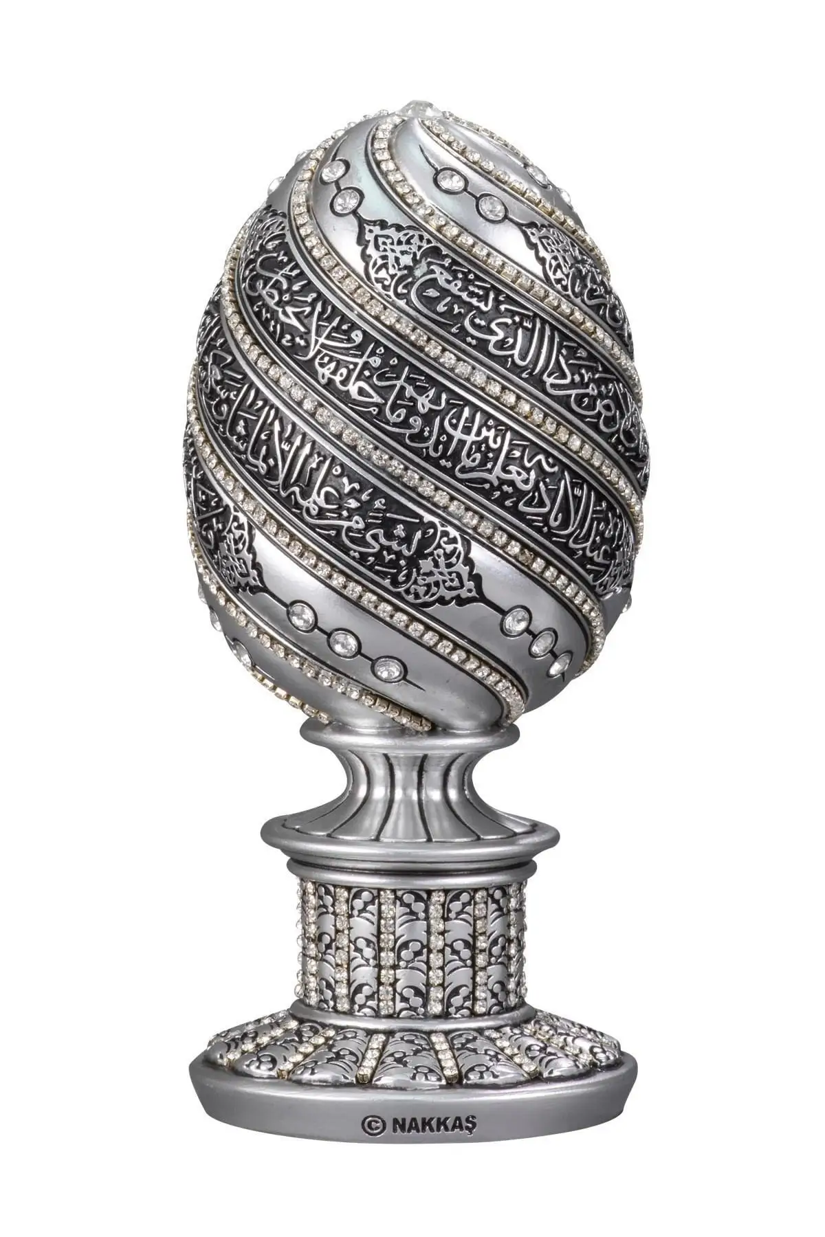 

DOLBOVI egg verse-hand kurdish decorative religious trinket, height 18 Cm, 8,5 Cm