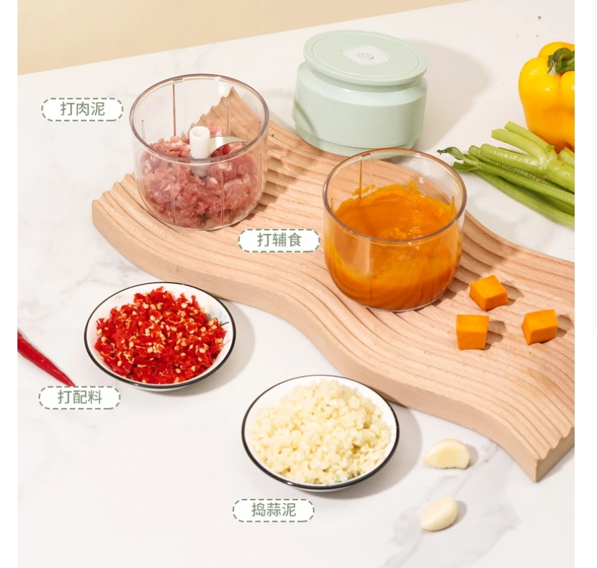 250ml 전기 마늘 사수기 휴대용 쵸퍼 다기능 고기 분쇄기 사수기 기계 미니 마늘 야채 쵸퍼 Usb 충전