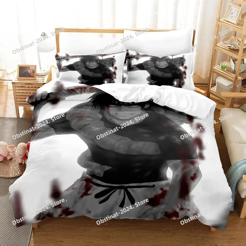 

2025 Toji Fushiguro Jujutsu Kaisen Bedding Set Printed With Pillowcase Bed Duvet Cover Soft Single Double Queen Super King Size