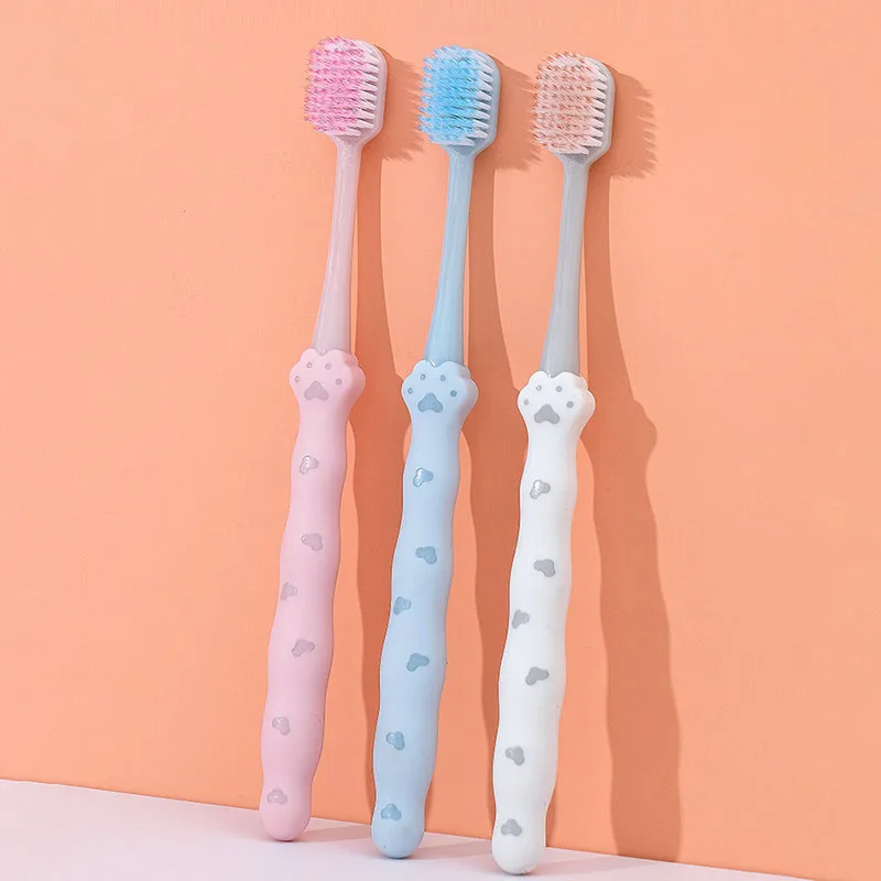 2 PC Soft Bristle Couple Toothbrush Wide Head Protect Gums Adult Household Cleaning Set Dental Whitening Oral Cavity Care Tools