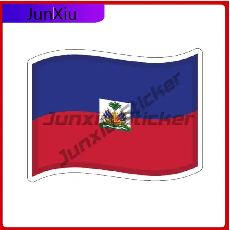 

Haiti Flag Sticker Haitian Jdm Refit Creative High-quality Stickers Decoration Camper Windshield Bumper Truck Electric Scooter
