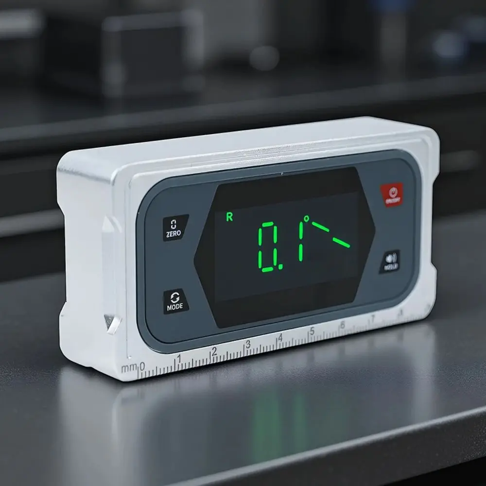 Magnetic Base Digital Protractor Backlit LCD V Groove Base Digital Inclinometer Audible Feature Backlit Display Angle Finder