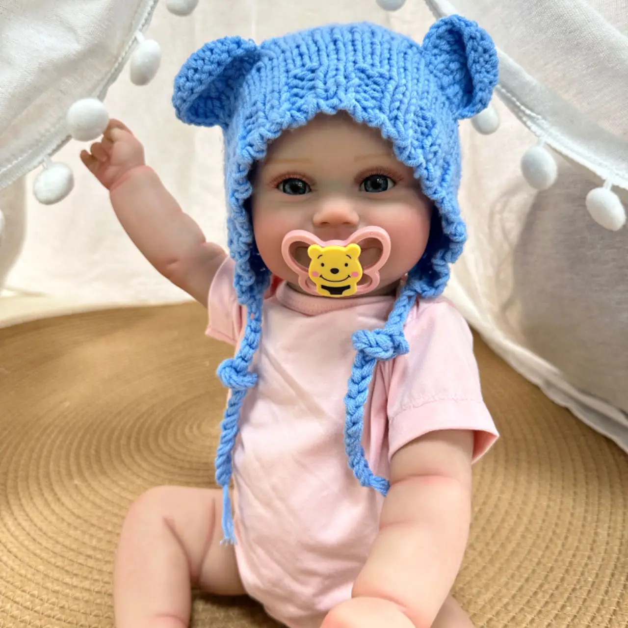 

Cokela 50cm/20inch Realistic Baby Reborn Doll 3D Skin Veins Visible Full body silicone bathable toy