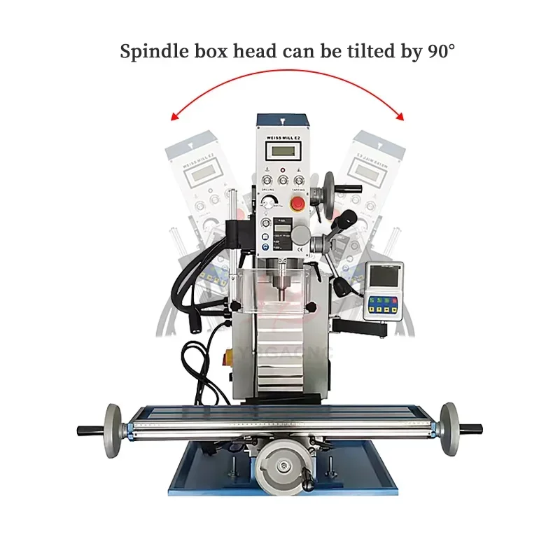 E2 Multi-functional CNC Drilling and Milling Machine Small  Speed DC Brushless Motor Three-axis Digital Display Spindle