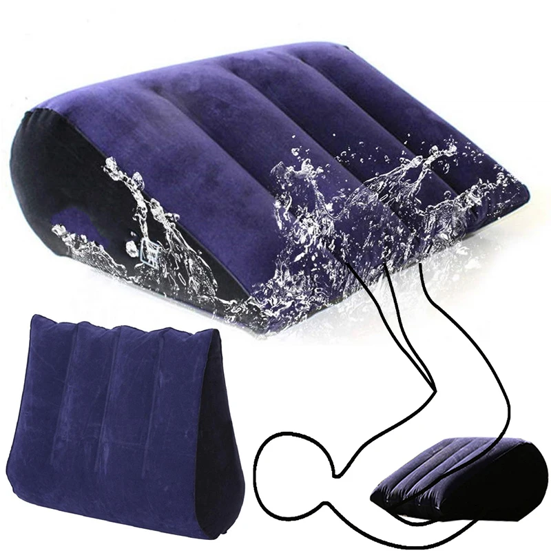 Inflatable Pillow Flocking Love Position Cushione Bed Wedge Furniture Sofa s Games Couples Aid Pillows Husband And Wife