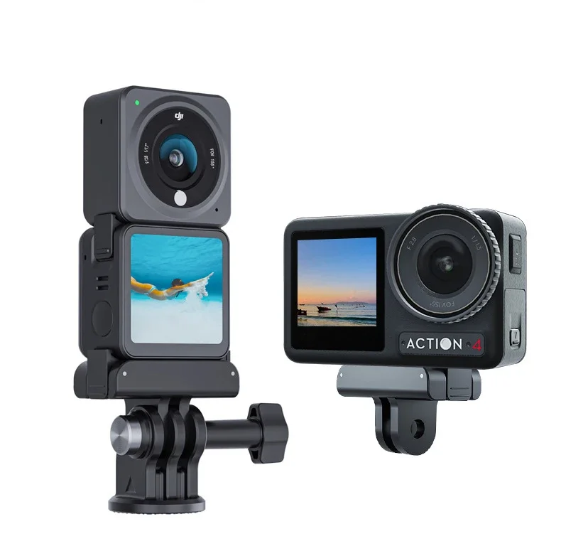 CoverJoy Universele Magnetische Adapter voor DJI Action 5 Pro 4/3/2 Camera met 1/4 Inch Statief Mount Base connector Cover