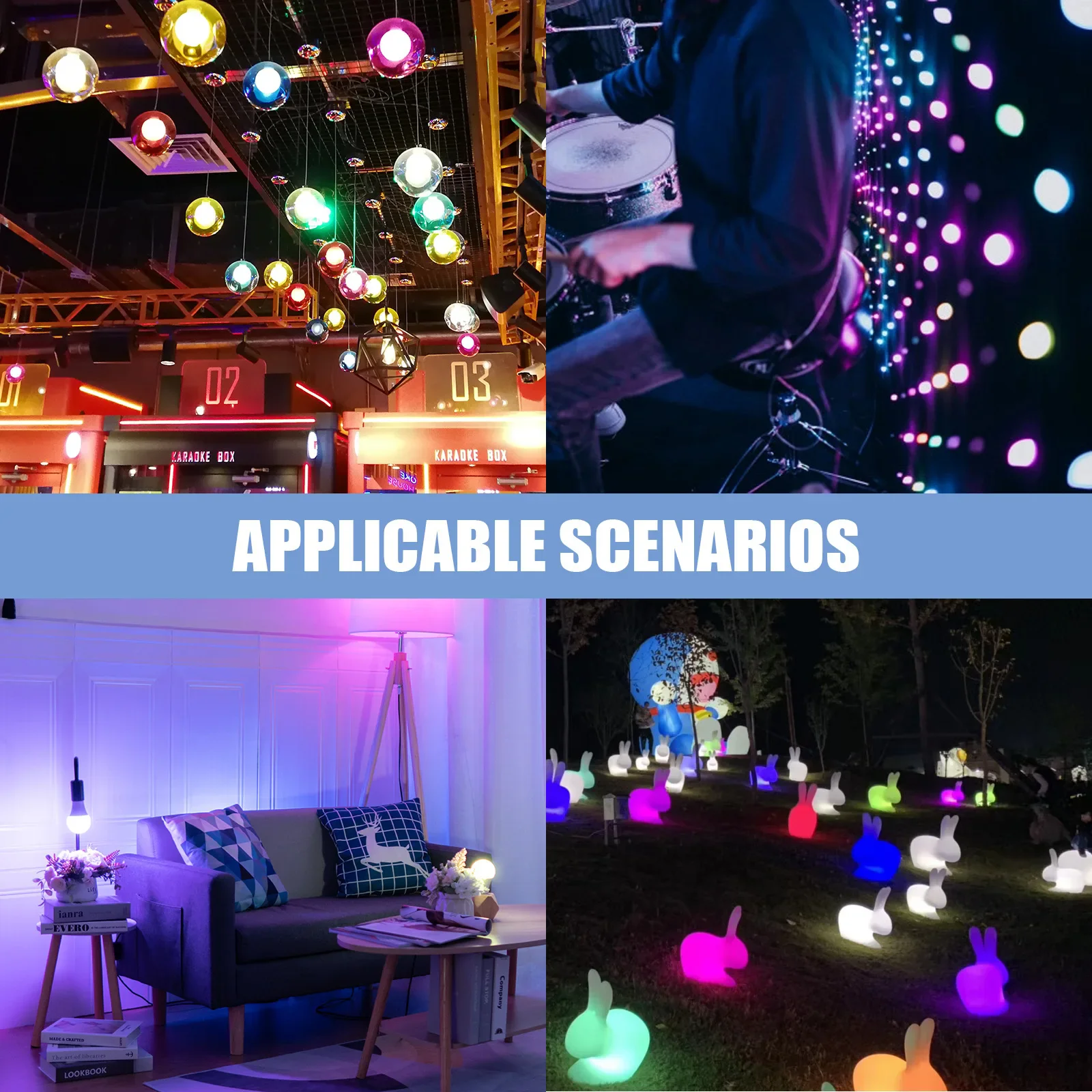 Led RGB Gloeilamp E27 Dimbare Ir Afstandsbediening Lamp 5W 10W 15W RGBW RGBWW Led spotlight Kleurrijke Veranderende Lampada Decor Thuis