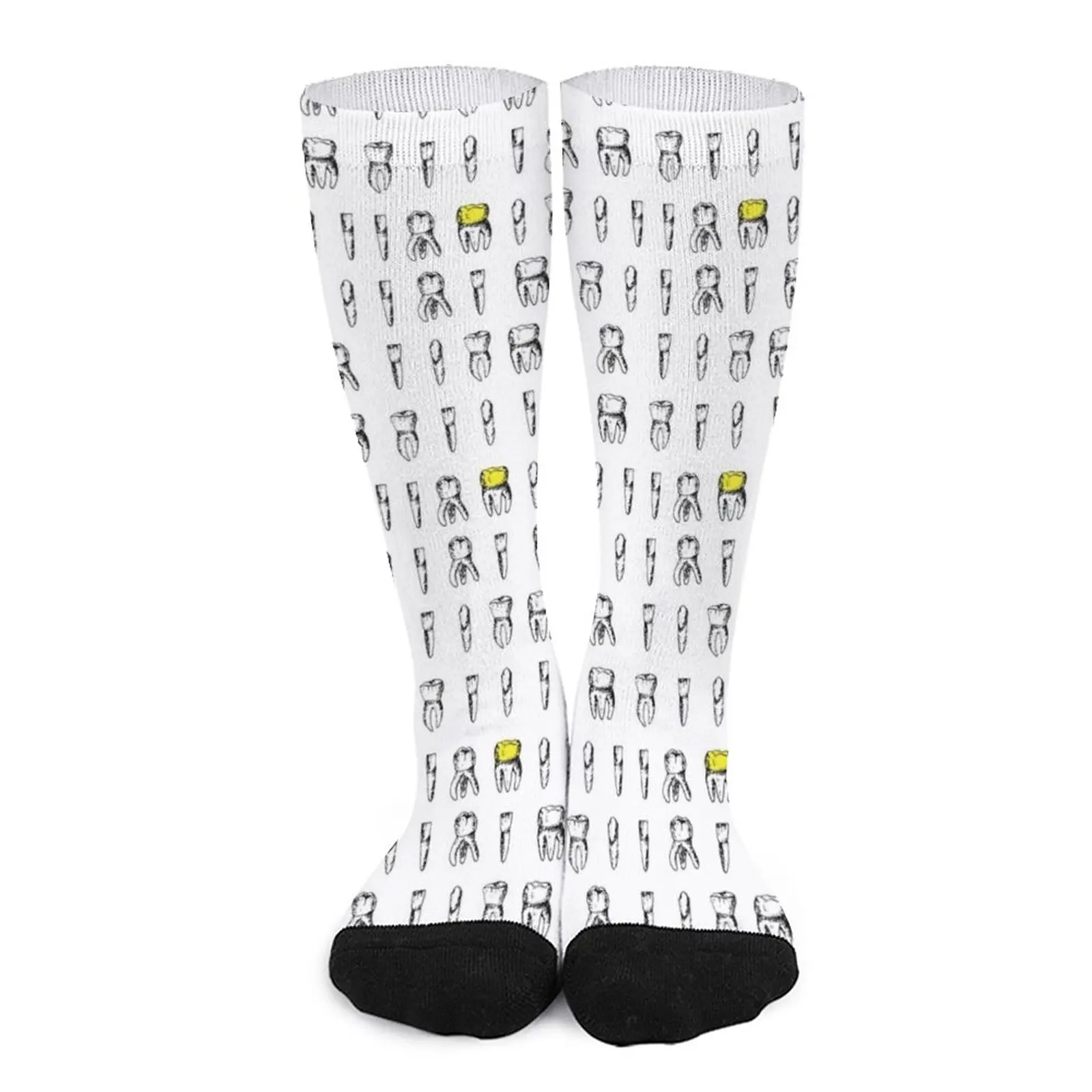 

Dentists tooth pattern Socks Running socks man compression socks Women hockey