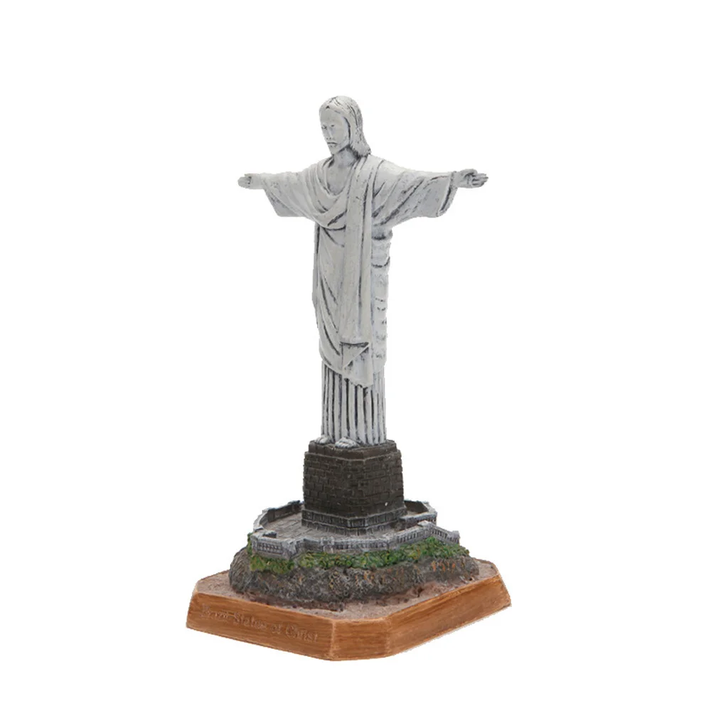 World Famous Building Brasil Brazil Rio de Janeiro Cristo Redentor Jesus Christ Landscape Statue Miniature Model Craft Figurine