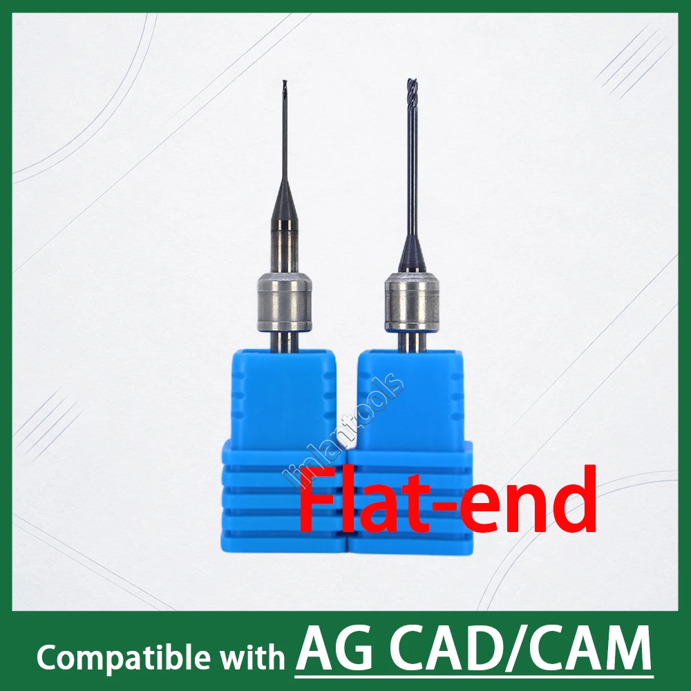 Milling Tools Comptible with AG CADCAM Flat End Shape Milling Bur for Zirconia Implant