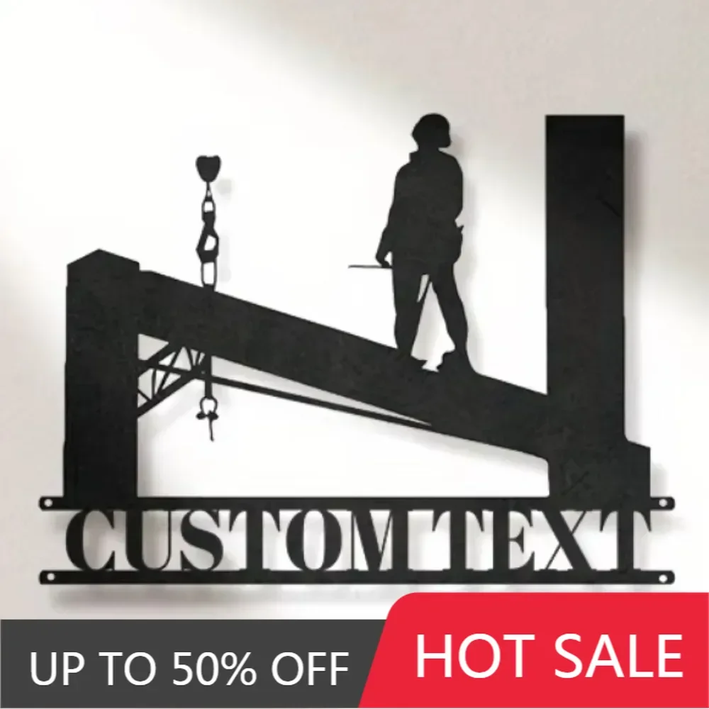 

1PC Trendy Unique Metal Wall Decor Tailored for Ironworkers. Birthday Gift, Showcasing Their Craft, Custom Sign.