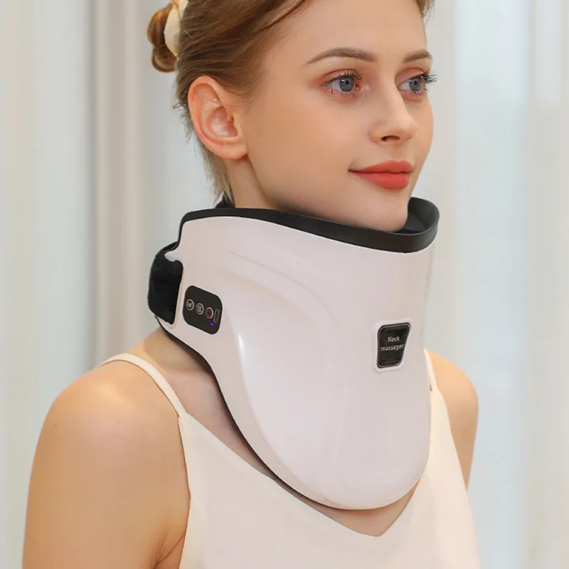 

-Border Hot Hot Compress Neck Tractor Intelligent Infrared Heating Air Pressure Massage Hot Compress Neck Massager