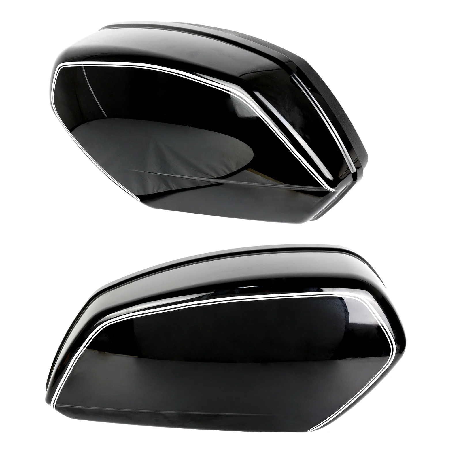 Motorrad modifizierter neuer Kofferraum passend für BMW R18 Dream/R18 Classic/R18 Boxer-Seitengepäck mit Installationshalterung, schwarzes Kit