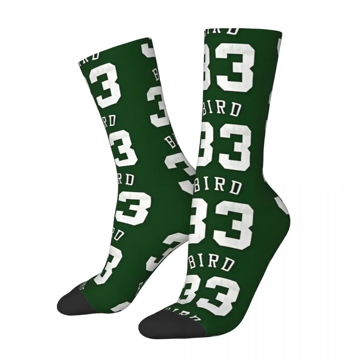 Winter Warm Colorful Unisex Larry Legend Lucky Number 33 Socks Bird Boston Celtics Massachusetts Sweat Absorbing Crew Socks