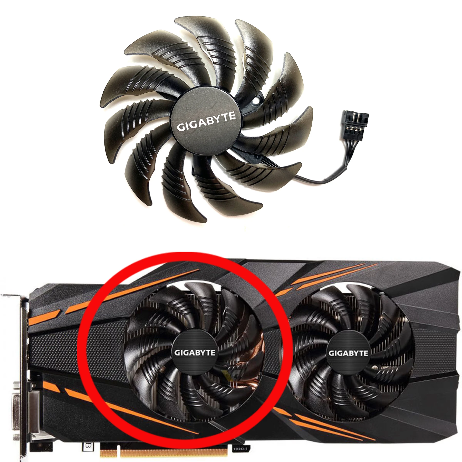 GTX1070 GIGABYTE 3ファン New For GIGABYTE GeForce GTX1070 1070ti WINDFORCE OC MINING