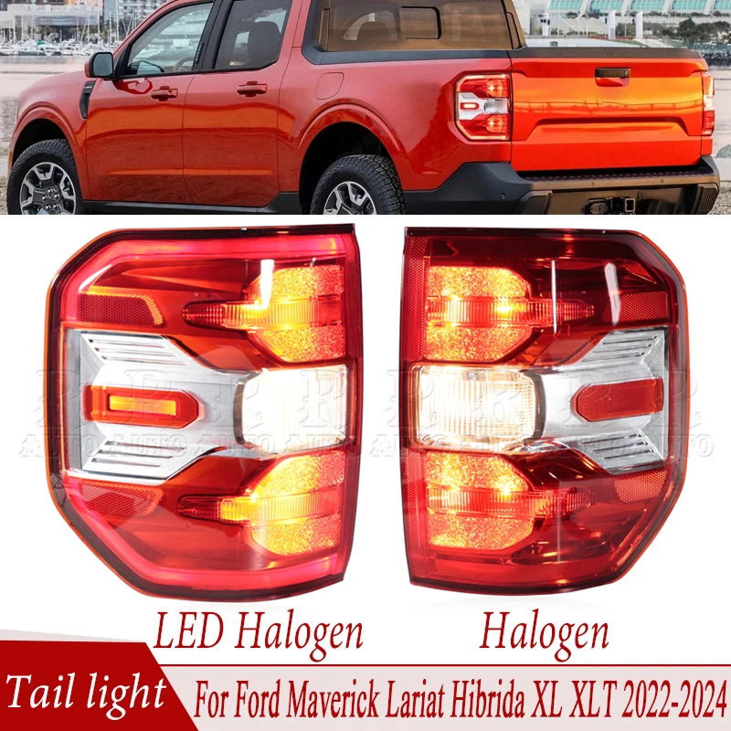 Для Ford Maverick Lariat Hibrida XL XLT 2022-2024 автомобильный задний фонарь в сборе, задний стоп-сигнал, указатель поворота, противотуманная фара NZ6Z13405D