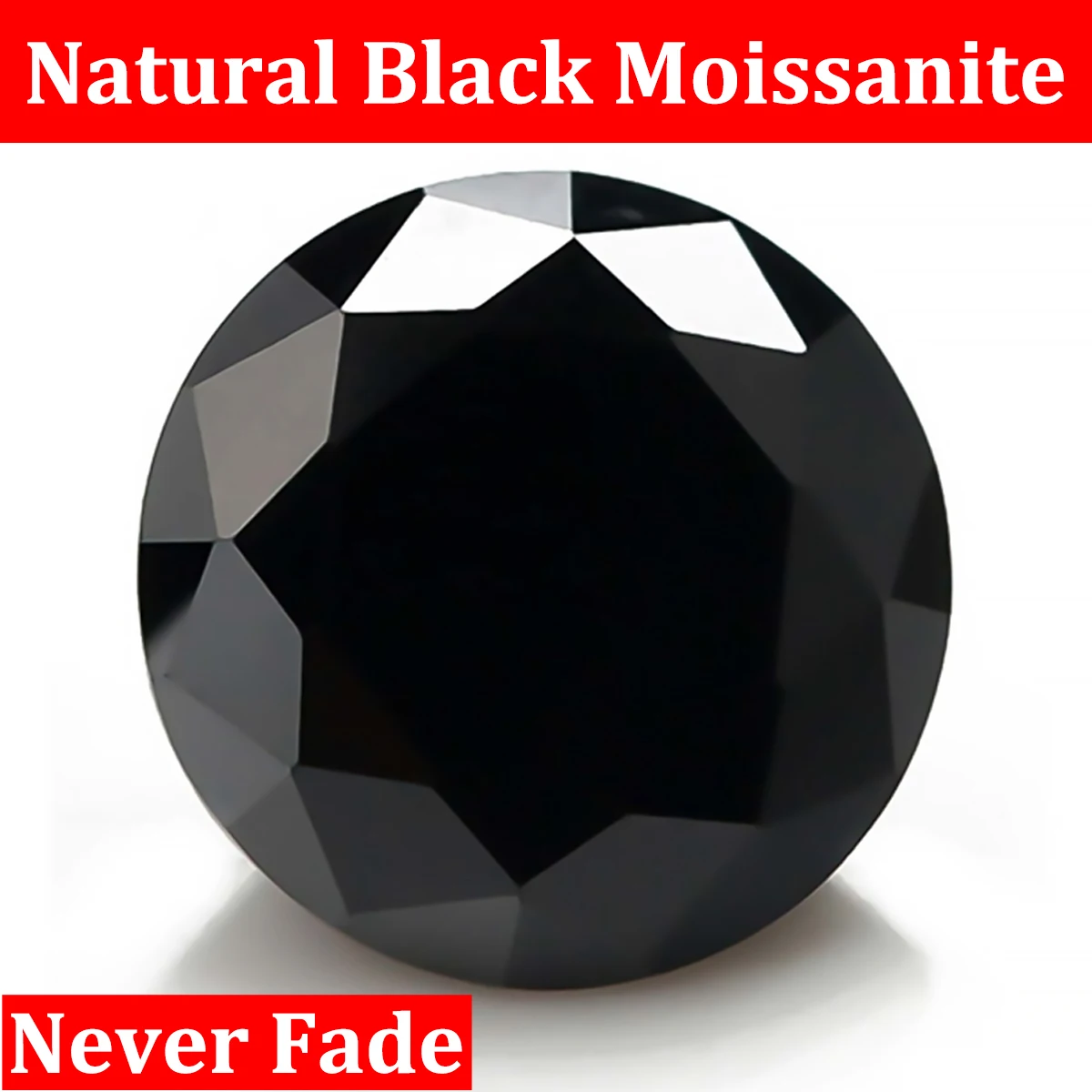 Szjinao With Certificate Black Moissanite Stone Loose Gemstones Passing Diamond Tester For Jewelry Making High Quality Gems Sale