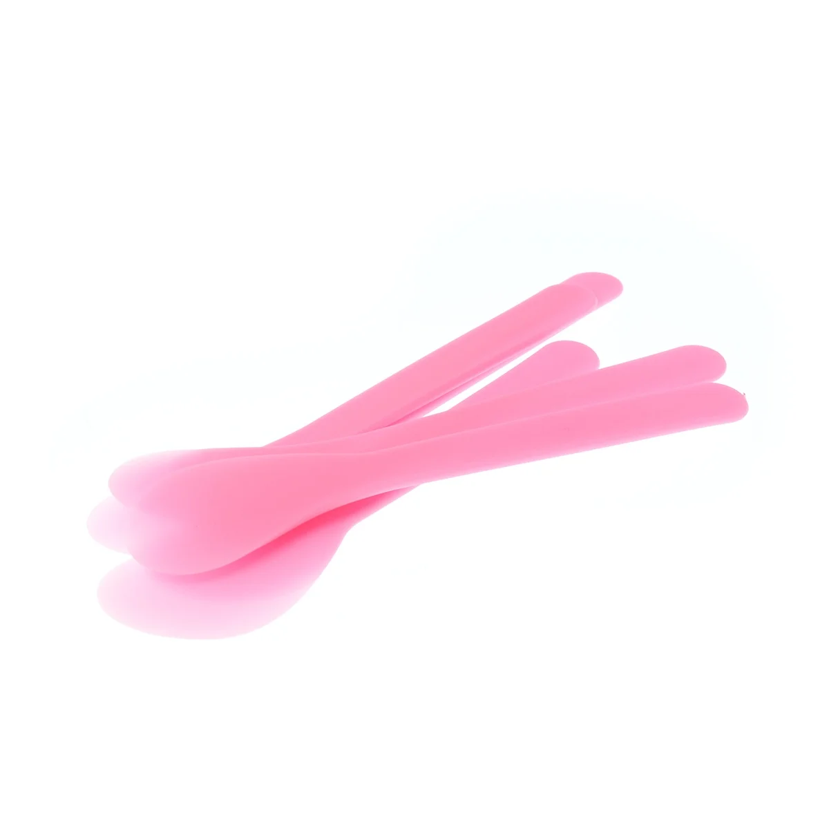 

100Pcs Spatulas Plastic Disposable Facial Cream Mask Makeup Tool for Cream Lotion Application Pink