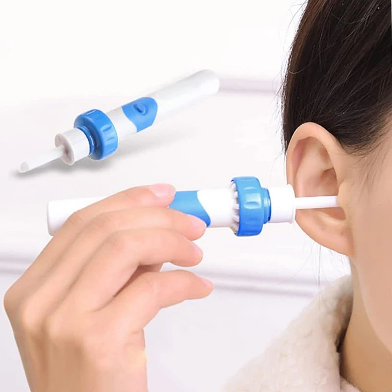 Battery-operated electric ear cleaner (batteries not included), household electric ear cleaner, earwax removal kit