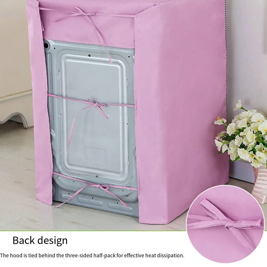 Fast And Convenient Outdoor Washing Machine Cover Sturdy And Durable Metal Pull Head Prevent Silver 60*50*85cm