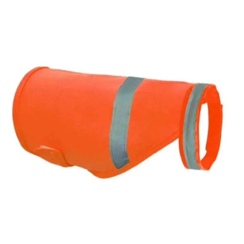 

Reflective Dog Safety Vest Breathable Bright Orange Puppy Visibility Jacket Comfortable Adjustable Pet Fluorescent Clothes