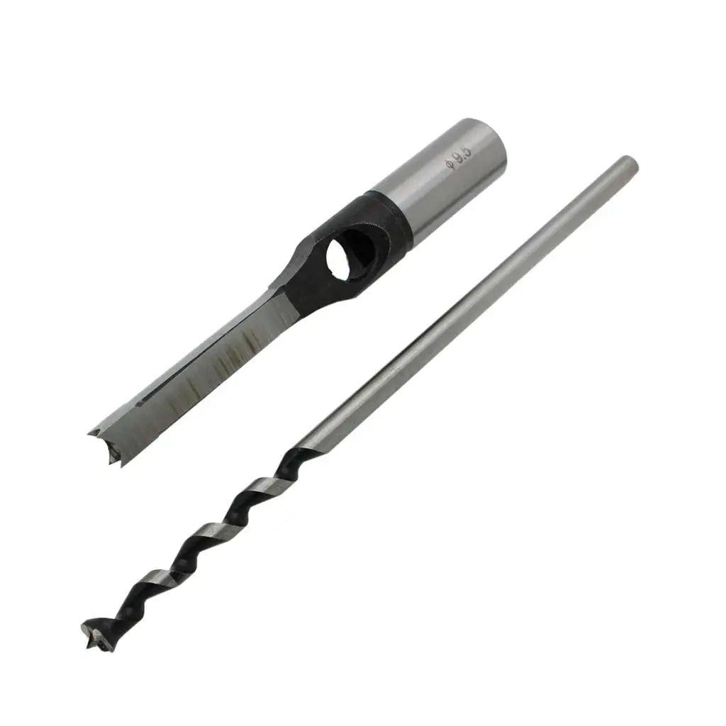 Woodworking Square Drill Bit High Speed Steel Tenon Wood Chisel Set for Mortise and Tenon Machine