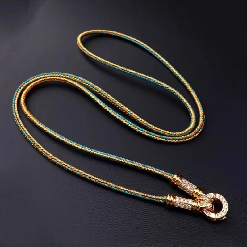 

Тайский буддийский кулон, ожерелье, позолоченная регулируемая скользящая цепочка, духовный амулет, унисекс, ювелирные изделия для медитации, подарок для мужчин и женщин