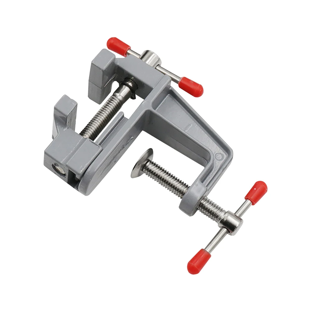 Mini Aluminium Alloy Table Bench Clamp Vise Multi-functional Bench Vise Table Screw Vise for DIY Craft Mold Fixed Repair Tool