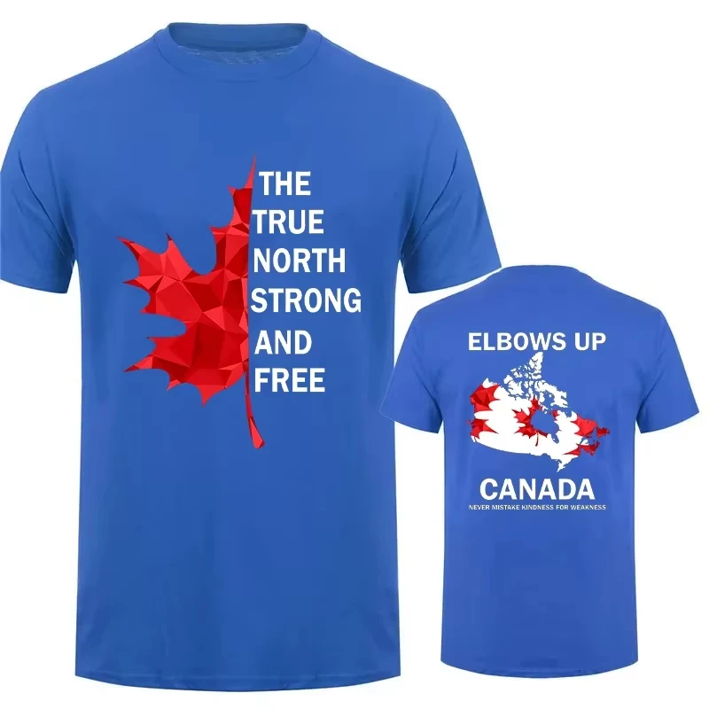 Elbows Up Canada Shirt True North Strong and Free Proud Canadian T-Shirt Canada Is Not for Sale Tees for Men Women Clothing