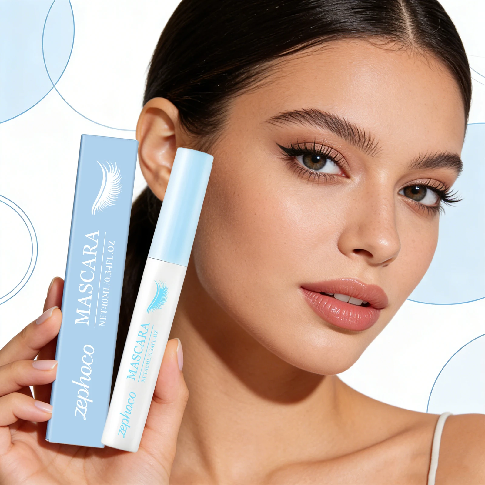 Curling Mascara Lengthen and Volumizes Mascara Natural Curl Extension Eye Lashes Not Smudge Brighten Eyes Makeup