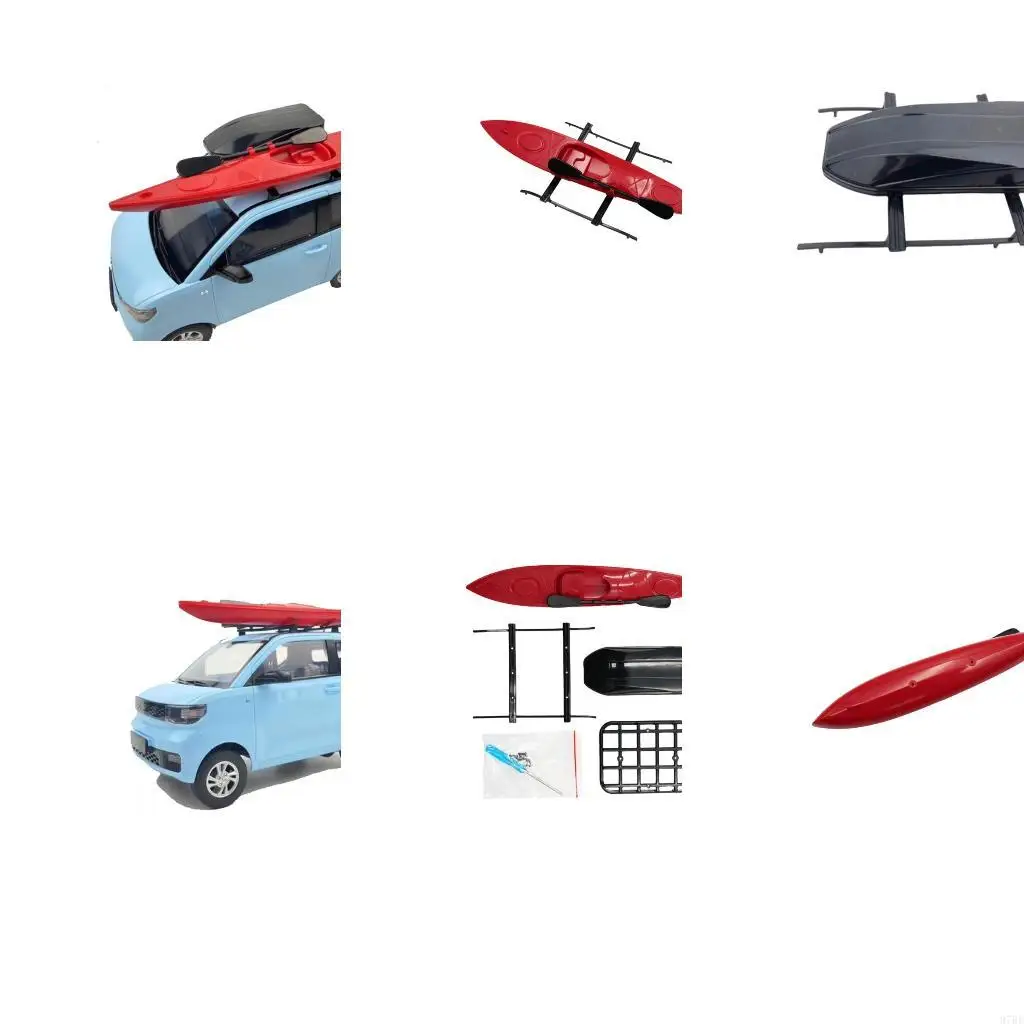 

97be модернизированная деталь автомобиля набор с коробкой для крыши каяк для D52Mini Model Car