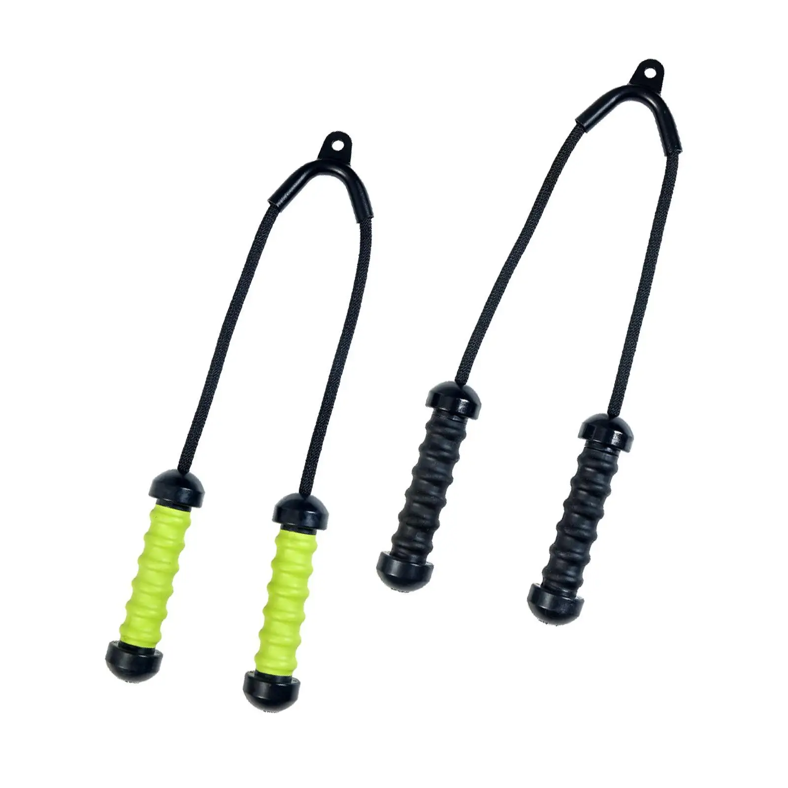 อุปกรณ์ยึด Tricep Pull Down พร้อมที่จับกันลื่นเครื่องสายเคเบิลโลหะ, อุปกรณ์ยึด, เชือกดึง Tricep สําหรับออกกําลังกายปลายแขน