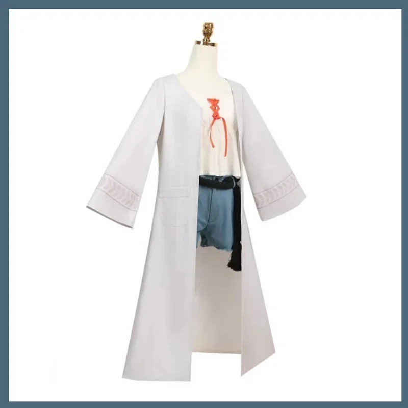 FC6Аниме-игра Gakuen IDOLM@STER Hiro Shinosawa Косплей Костюм Повседневное белое пальто Шорты Униформа для взрослых женщин Сексуальная Хэллоуин S@FC8!