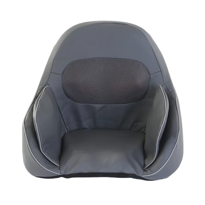 

Multi-Functional Leather Car ACUPRESSURE Massage Cushion for Home Use Hot Kneading on Neck Head Waist