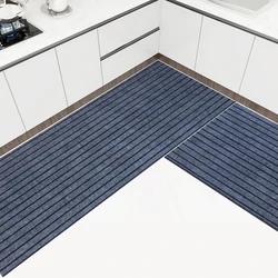Striped Carpet, House Entrance Carpet, Household Water Absorbent Anti Slip Kitchen Carpet, Corridor Foot Mat, Dustproof