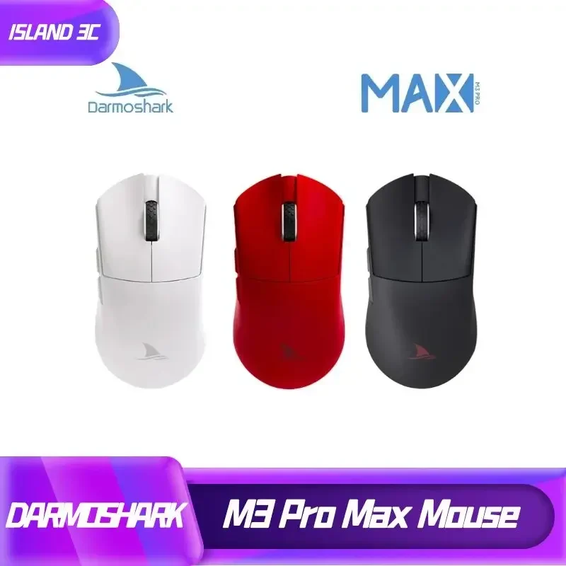 Darmoshark M3PRO MAX PAW3950 2.4G Wireless Bluetooth Gaming Mouse 30000 DPI Optical RGB Mice For Computer Laptop PC Gamer