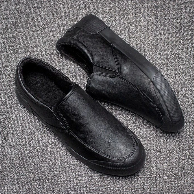 

Мужские кожаные лоферы с круглым носком, весна и осень, новинка в акции, социальное предложение обуви, роскошная распродажа, мужская повседневная обувь из искусственной кожи