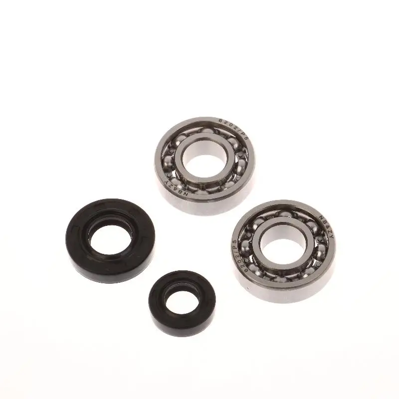 4Pcs/Set Grooved Ball Bearing Crankshaft Oil Seal Kit For CG430 520 TL43 TL52 Brush Cutter Grass Trimmer Engine Maintenance Part